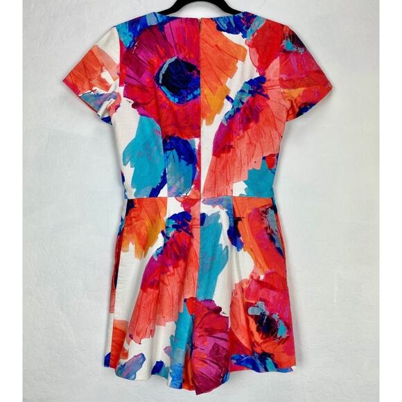 Trina Turk Florencia Floral Romper, Size 4 - Picture 3 of 6
